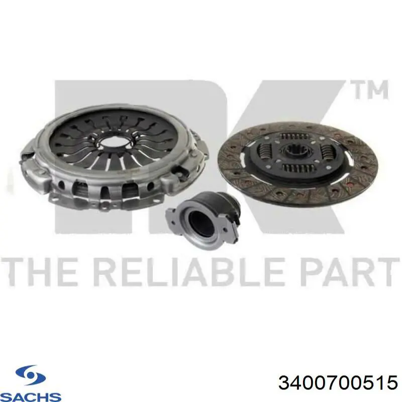 Kit de embraiagem (3 peças) Sachs 3400700515 preço, a partir de 715,99 USD