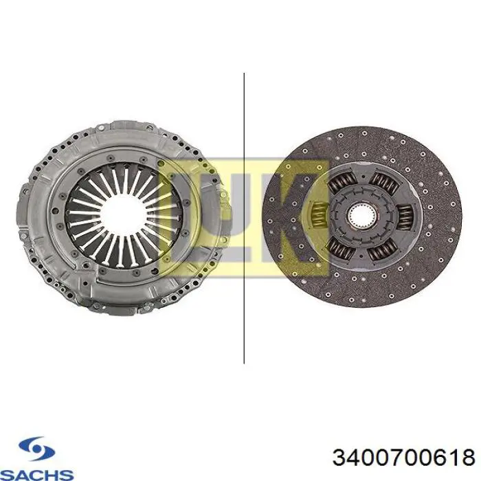 3400700618 Sachs Kit de embraiagem (3 peças)