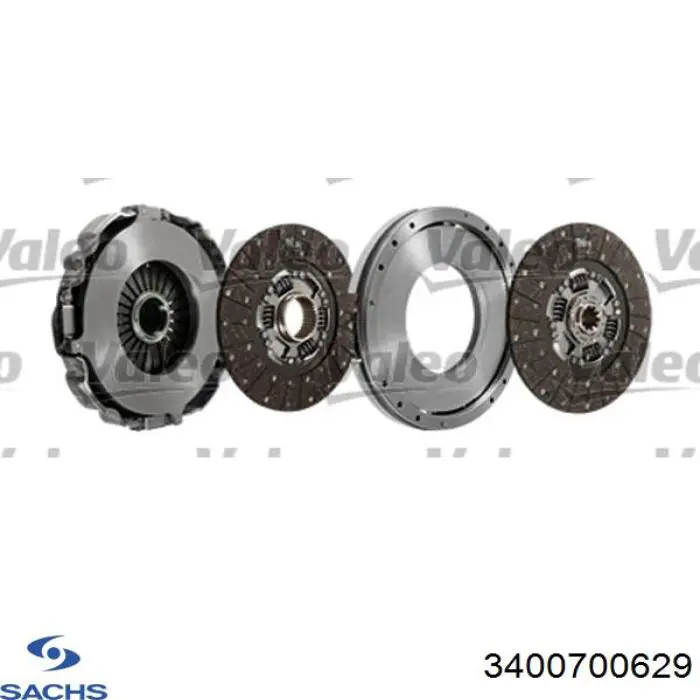 3400700629 Sachs Kit de embraiagem (3 peças)