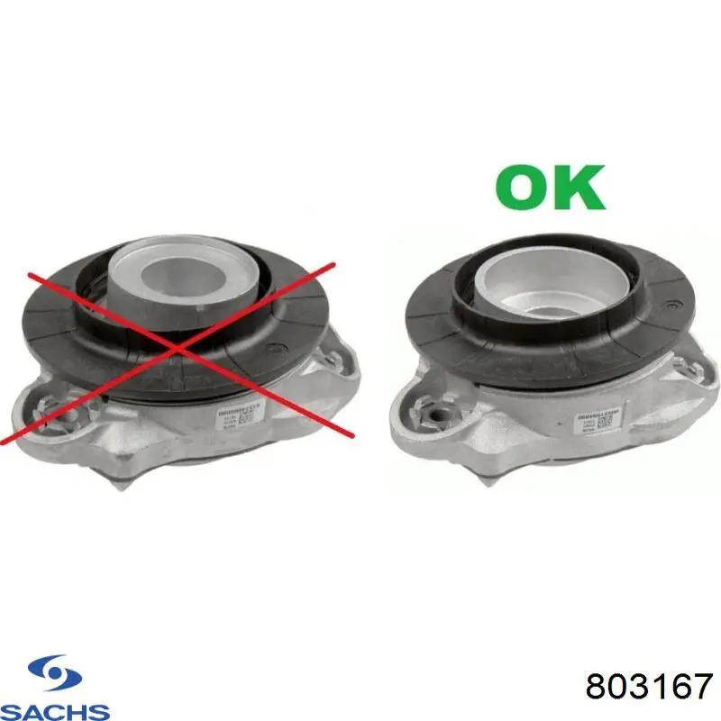 Suporte de amortecedor dianteiro esquerdo Sachs 803167 preço, a partir de 90,53 USD