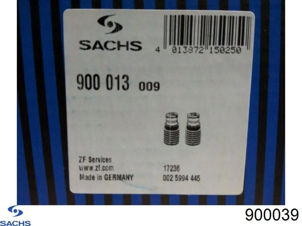Compre 900039 Sachs Pára-choque (grade de proteção) de amortecedor dianteiro + bota de proteção