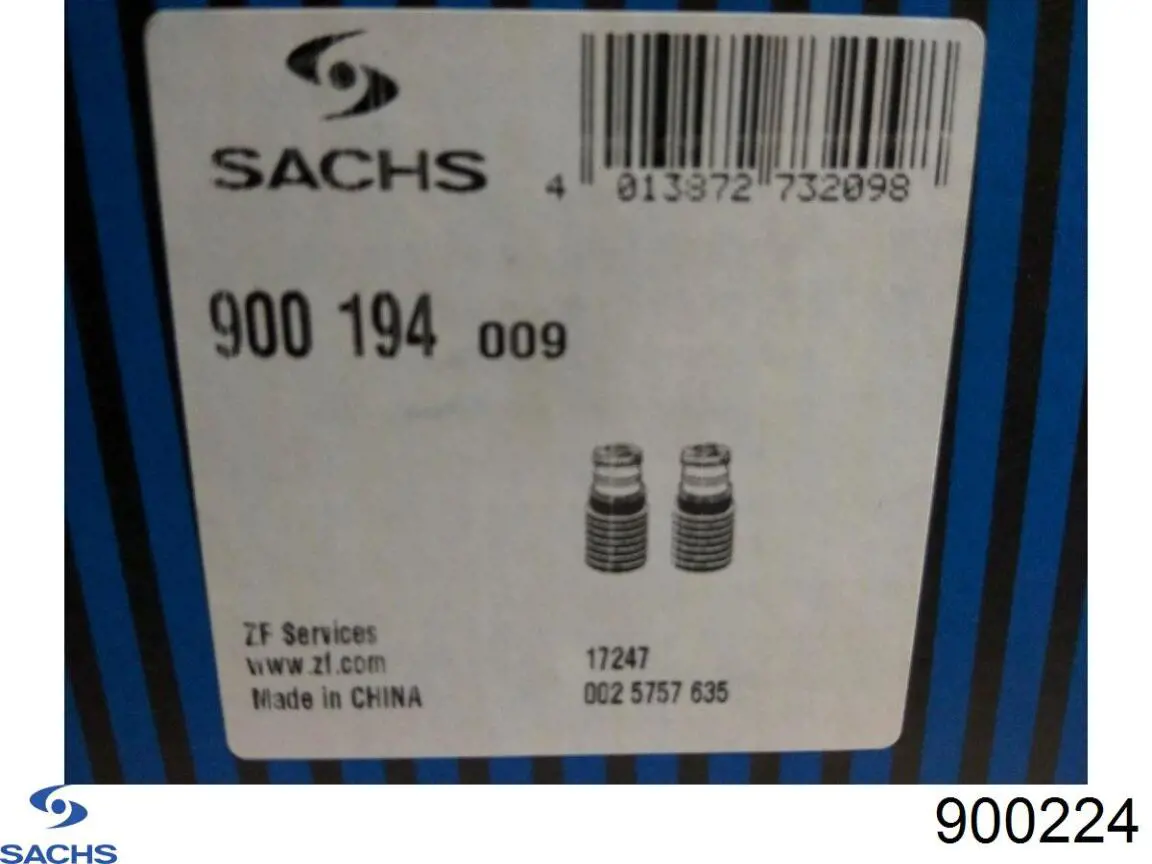 Compre 900224 Sachs Pára-choque (grade de proteção) de amortecedor dianteiro + bota de proteção