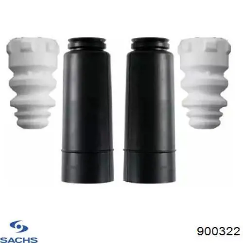 900322 Sachs Pára-choque (grade de proteção) de amortecedor traseiro + bota de proteção