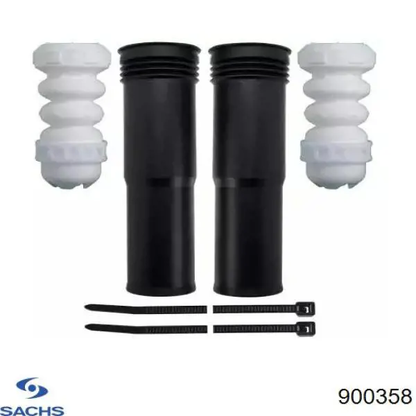 900358 Sachs Pára-choque (grade de proteção) de amortecedor traseiro + bota de proteção