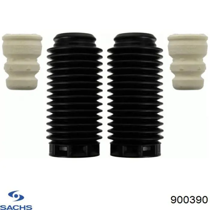 900390 Sachs Pára-choque (grade de proteção) de amortecedor dianteiro + bota de proteção