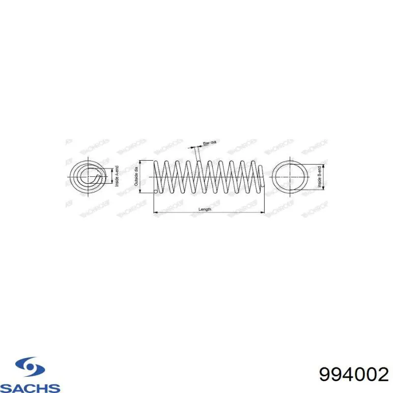 994002 Sachs Mola traseira