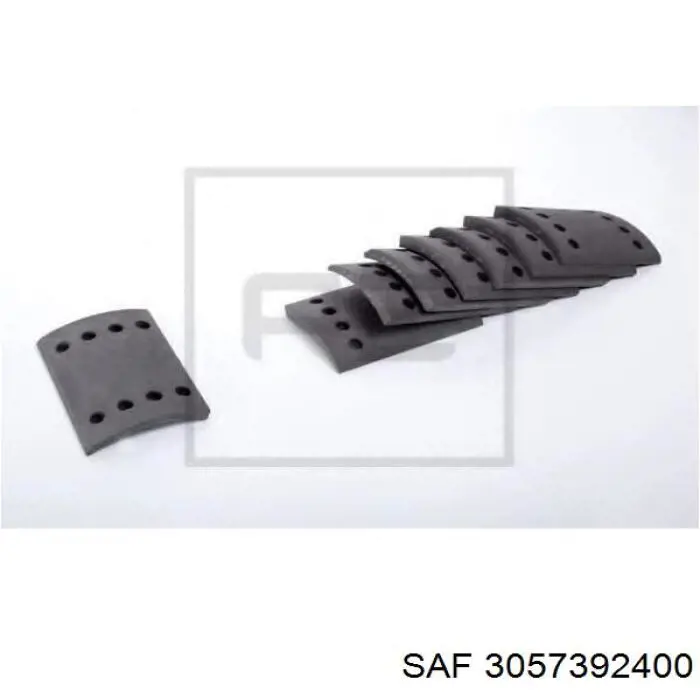 Compre 3057392400 SAF Placa sobreposta do freio traseira (TRUCK)