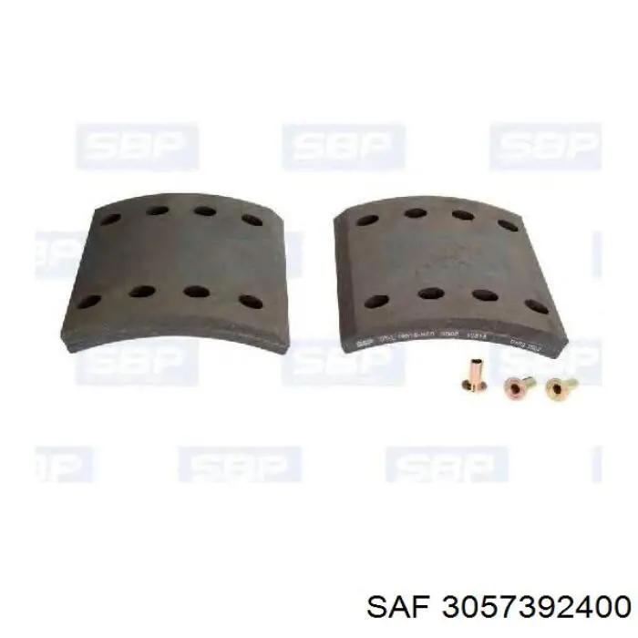 3057392400 SAF Placa sobreposta do freio traseira (TRUCK)