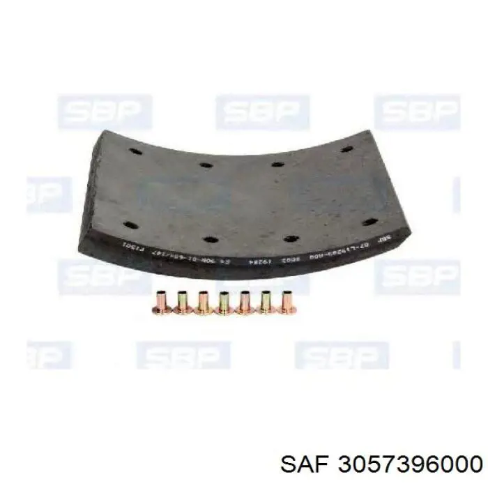 Placa sobreposta do freio traseira (TRUCK) 3057396000 SAF