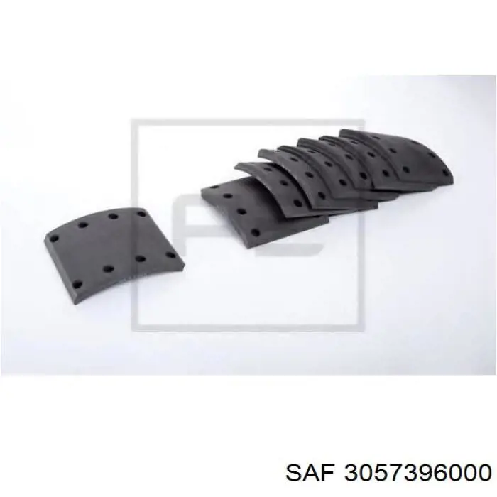 Compre 3057396000 SAF Placa sobreposta do freio traseira (TRUCK)