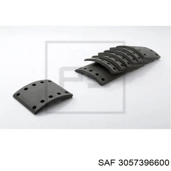 3057396600 SAF Sapatas do freio traseiras de tambor