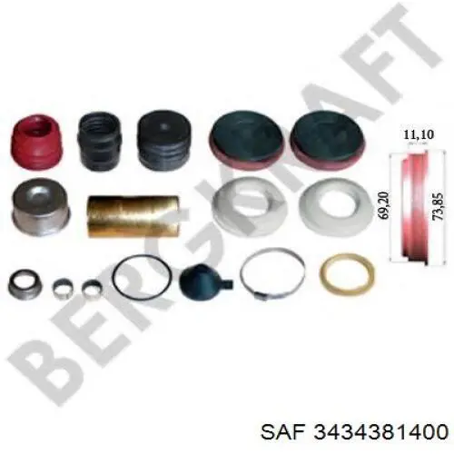 3434381400 SAF Kit de reparação de suporte do freio dianteiro