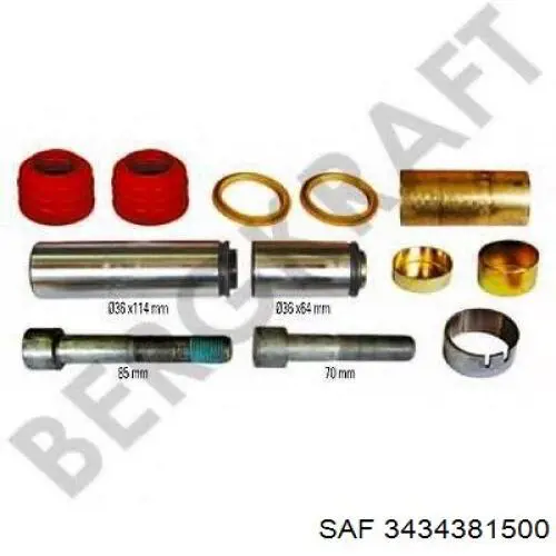 3434381500 SAF Kit de reparação de suporte do freio traseiro