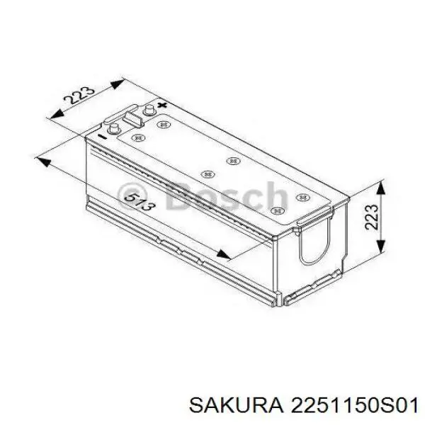 Bateria recarregável (PILHA) CART725103115 Cartechnic