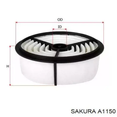 A1150 Sakura Filtro de ar