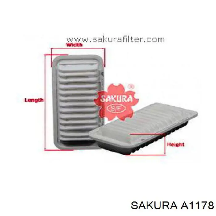 Compre A1178 Sakura Filtro de ar