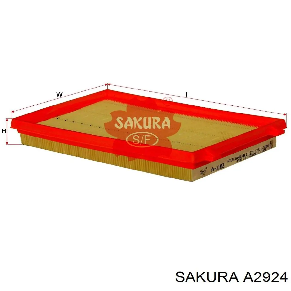Filtro de ar A2924 Sakura