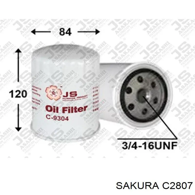 Compre C2807 Sakura Filtro de óleo