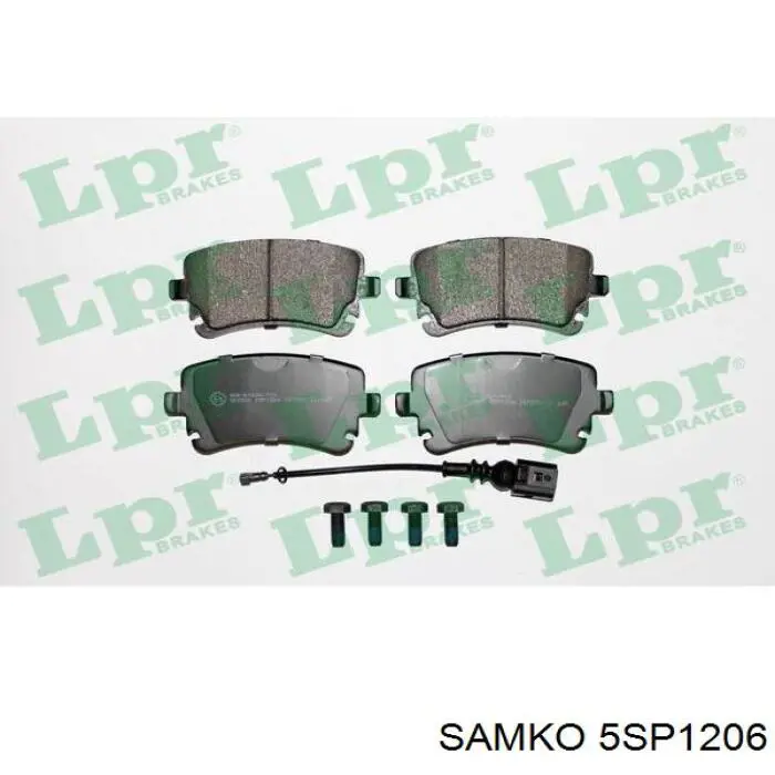 5SP1206 Samko Sapatas do freio traseiras de disco