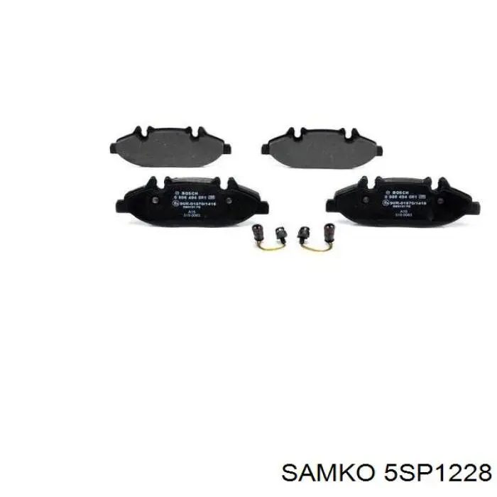 Sapatas do freio dianteiras de disco Samko 5SP1228 preço, a partir de 35,08 USD