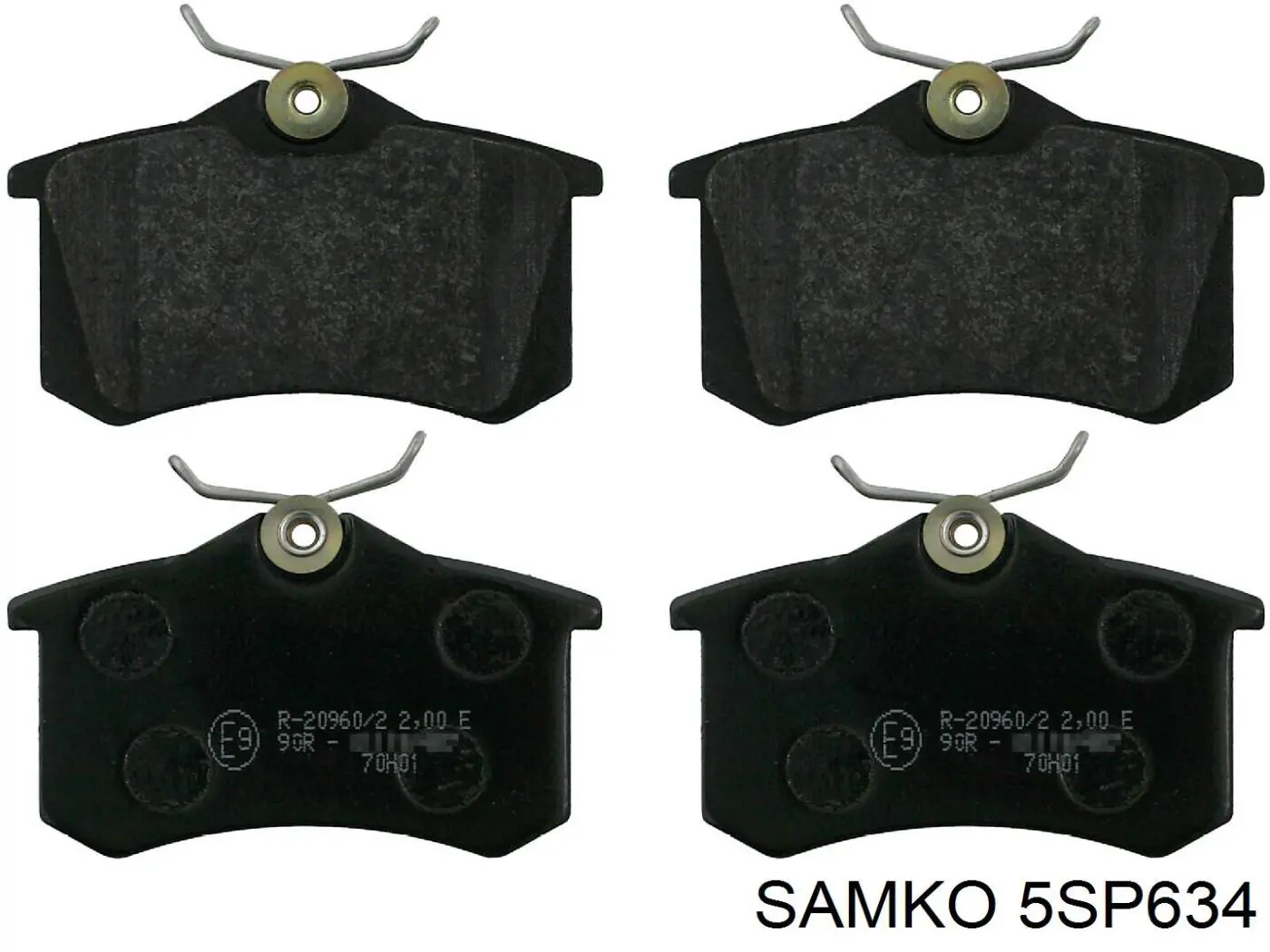 Compre 5SP634 Samko Sapatas do freio traseiras de disco