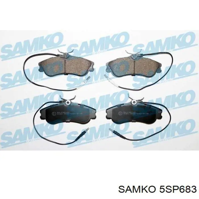 Sapatas do freio dianteiras de disco Samko 5SP683 preço, a partir de 29,52 USD