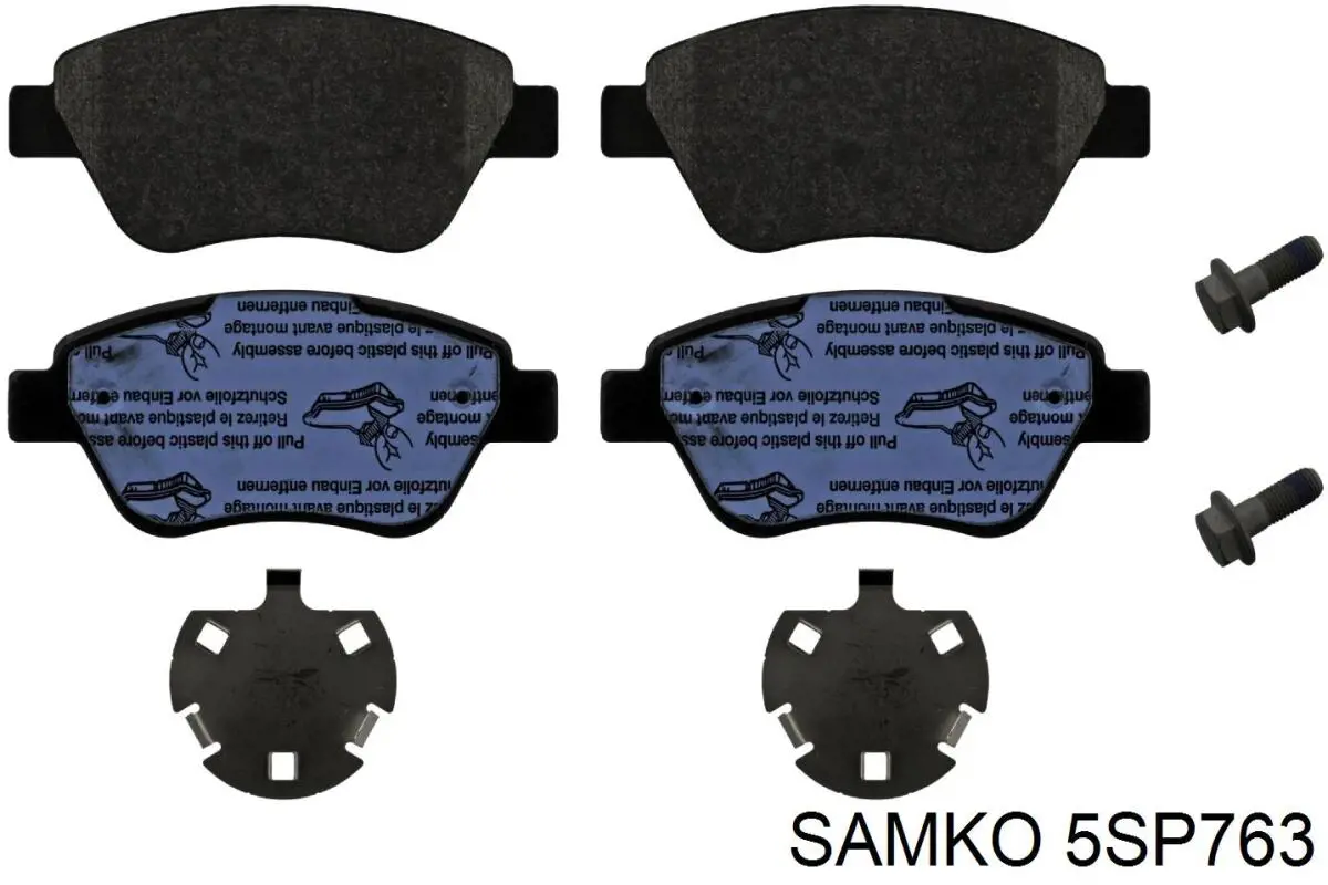 Compre 5SP763 Samko Sapatas do freio dianteiras de disco