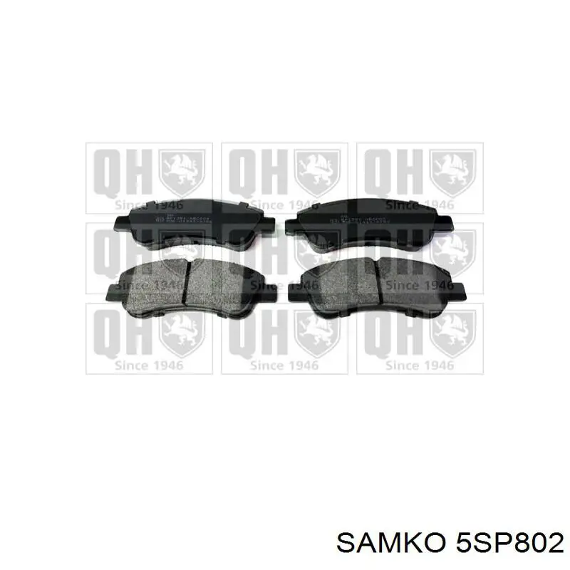 Sapatas do freio dianteiras de disco Samko 5SP802 preço, a partir de 24,28 USD