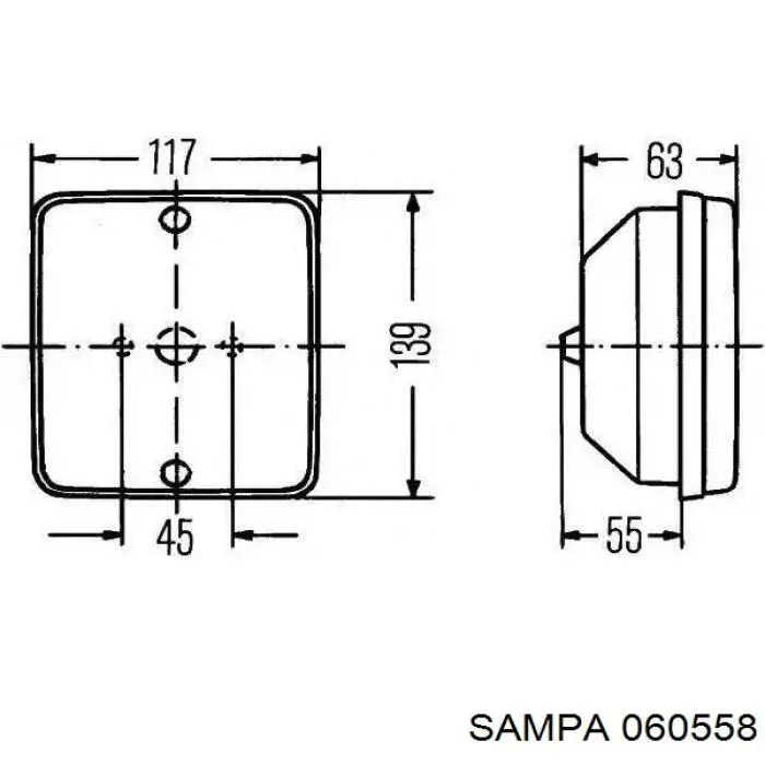 Kit de reparação de cilindro do freio traseiro 93161254 Iveco