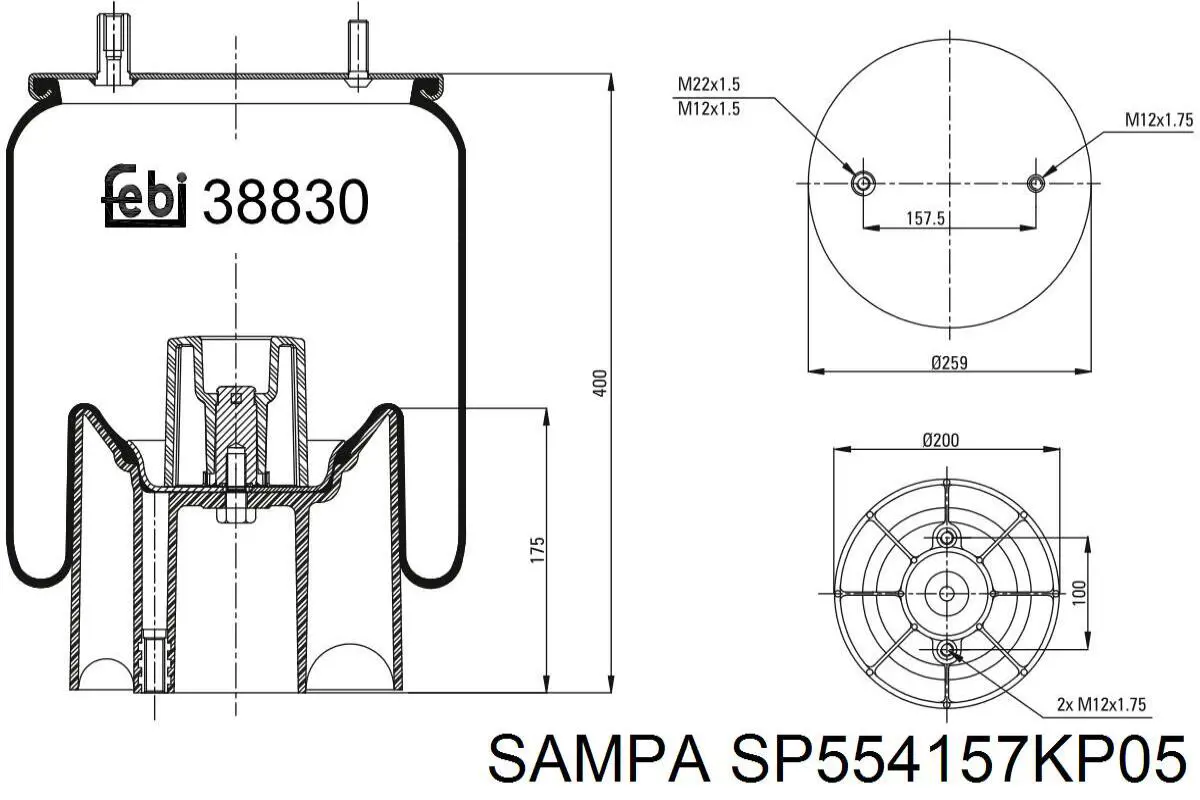 SP554157KP05 Sampa Otomotiv‏ 