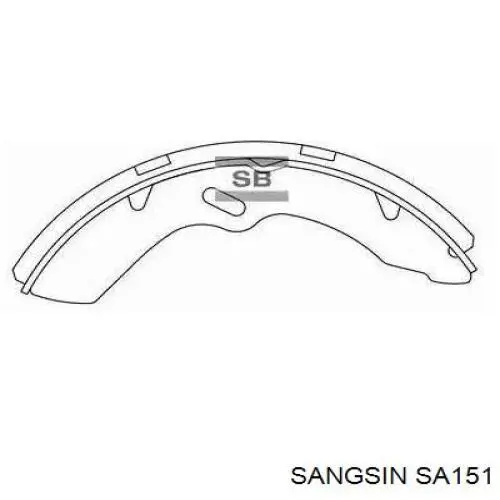 Sapatas do freio traseiras de tambor Sangsin SB505 preço, a partir de 57,03 USD
