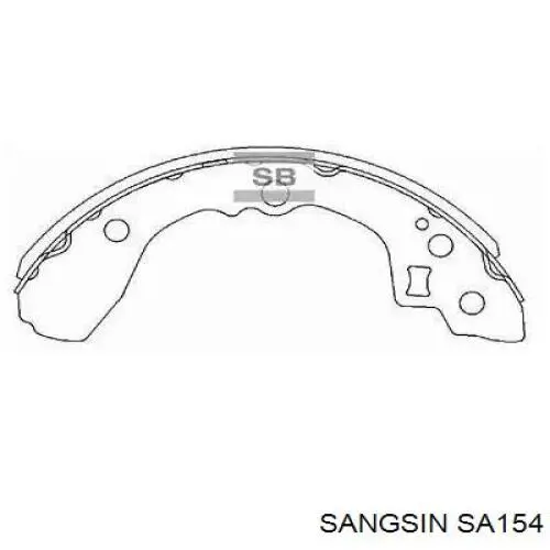 Compre SA154 Sangsin Sapatas do freio traseiras de tambor
