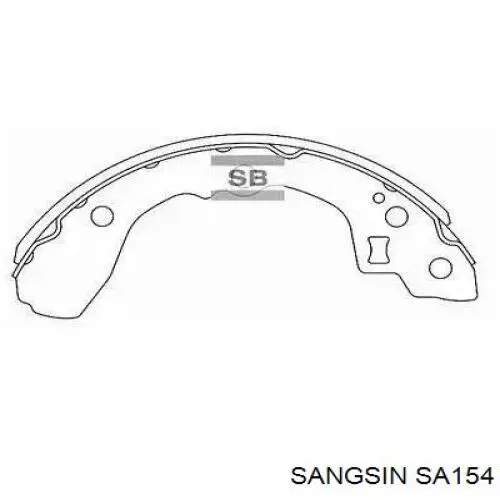 SA154 Sangsin Sapatas do freio traseiras de tambor