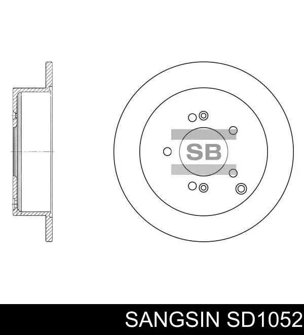 SD1052 Sangsin Disco do freio traseiro
