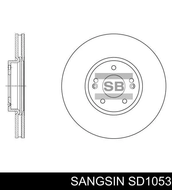 SD1053 Sangsin Disco do freio dianteiro