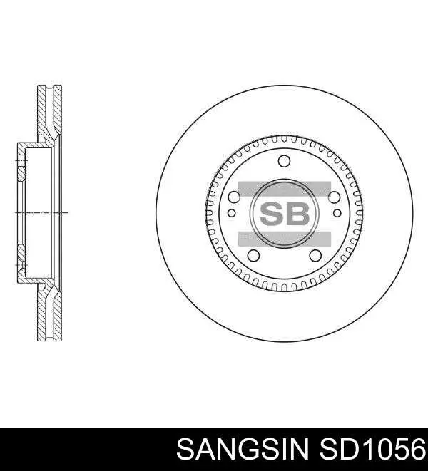 SD1056 Sangsin Disco do freio dianteiro