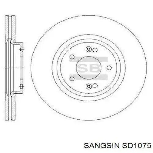 SD1075 Sangsin Disco do freio dianteiro