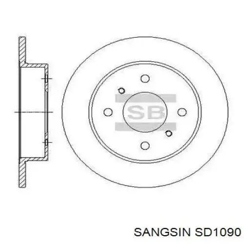 Compre SD1090 Sangsin Disco do freio dianteiro