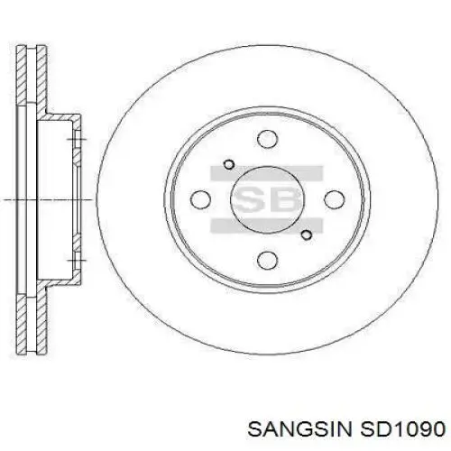 Disco do freio dianteiro Sangsin SD1090 preço, a partir de 34,26 USD