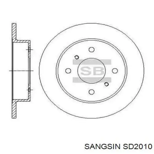 Compre SD2010 Sangsin Disco do freio dianteiro