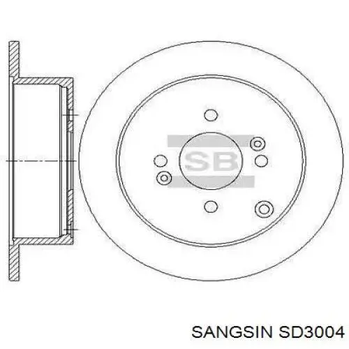Compre SD3004 Sangsin Disco do freio dianteiro