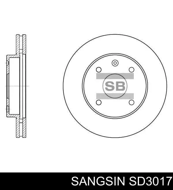 SD3017 Sangsin Disco do freio dianteiro