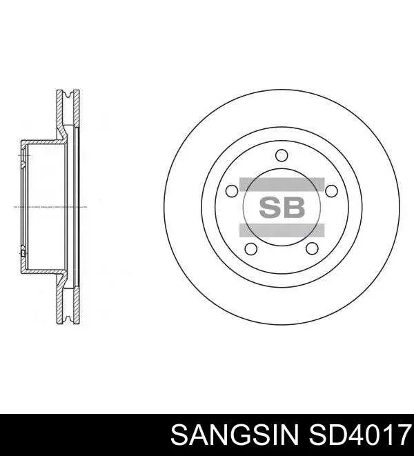 Disco do freio dianteiro Sangsin SD4017 preço, a partir de 98,64 USD