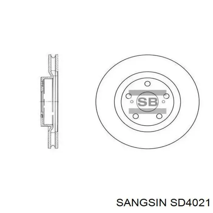 Compre SD4021 Sangsin Disco do freio dianteiro
