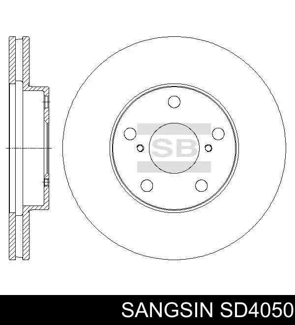 SD4050 Sangsin Disco do freio dianteiro