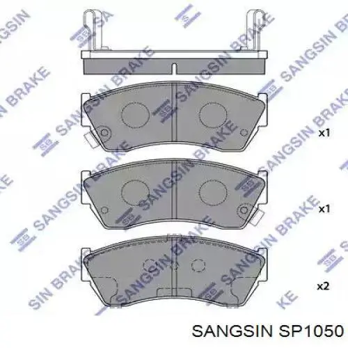 Sapatas do freio dianteiras de disco Sangsin SP1050 preço, a partir de 23,08 USD
