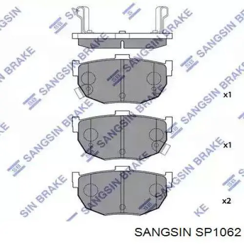 SP1062 Sangsin Sapatas do freio traseiras de disco