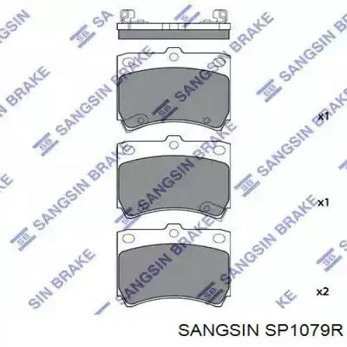 Compre SP1079R Sangsin Sapatas do freio traseiras de disco