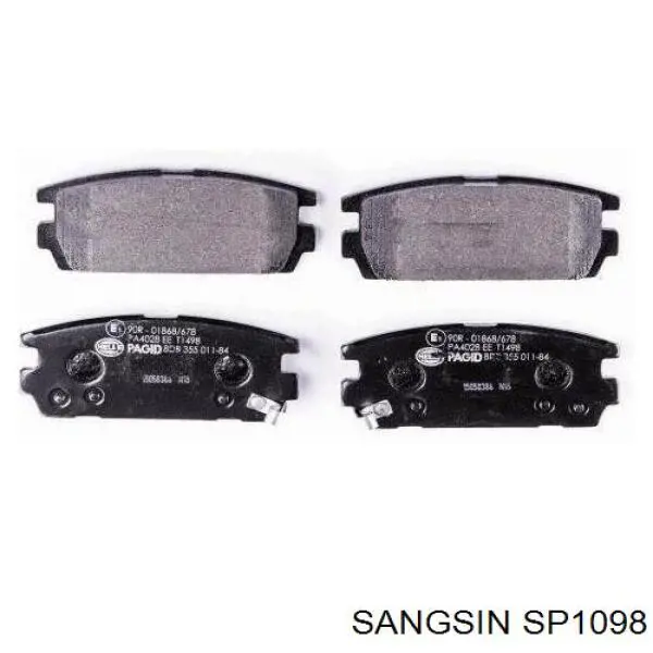 Compre SP1098 Sangsin Sapatas do freio traseiras de disco