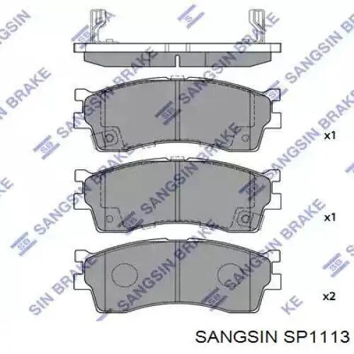 Sapatas do freio dianteiras de disco Sangsin SP1113 preço, a partir de 30,50 USD